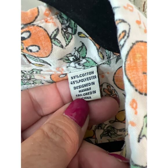 Disney World 50th & Reyn Spooner size 2X orange bird button down shirt - Picture 3 of 3